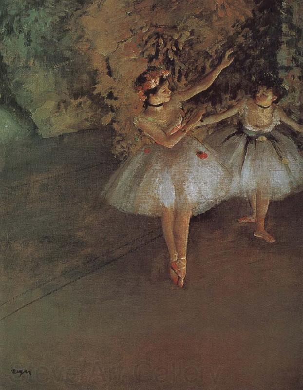 Edgar Degas Two dancer Norge oil painting art